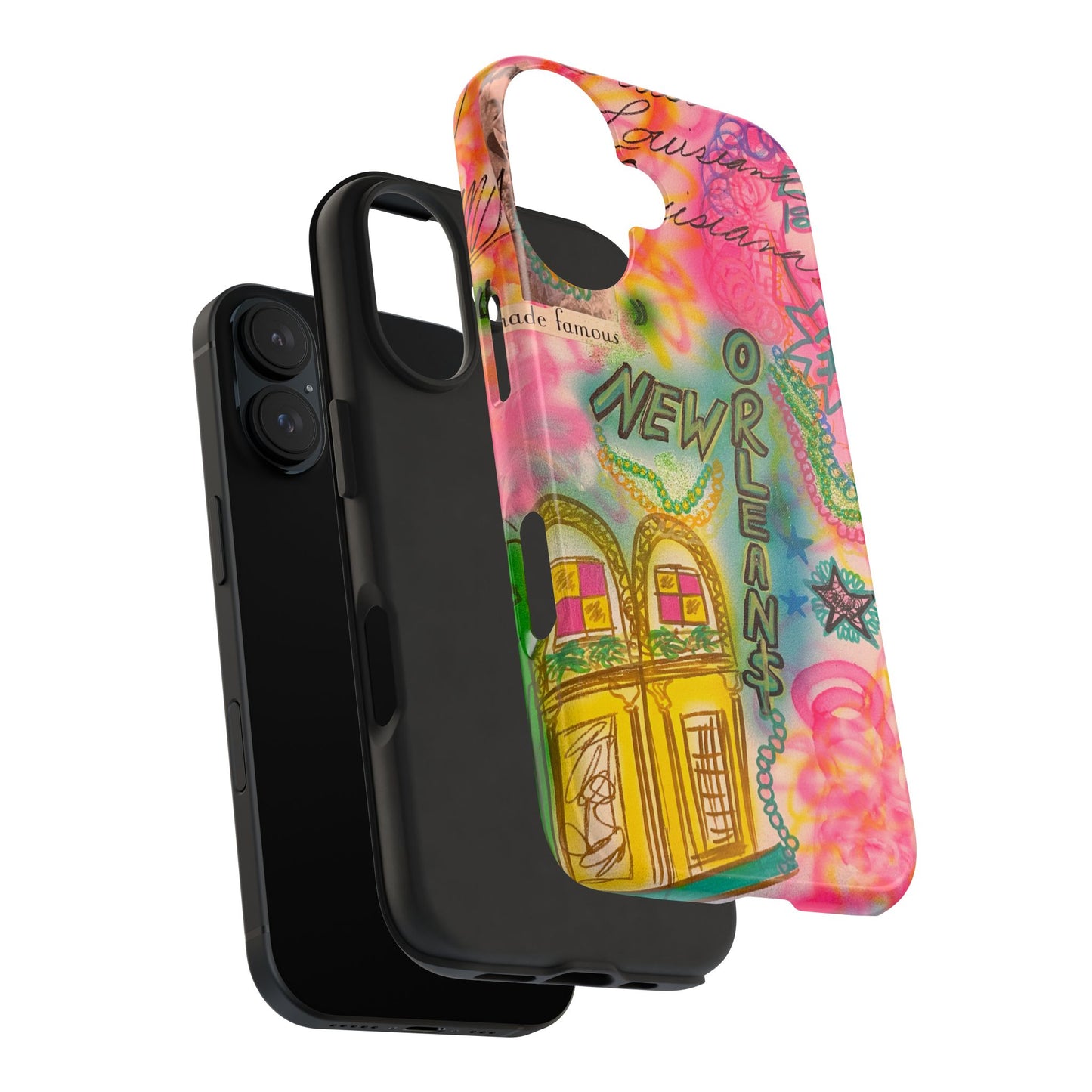 "new orleans, la" airbrush iPhone case