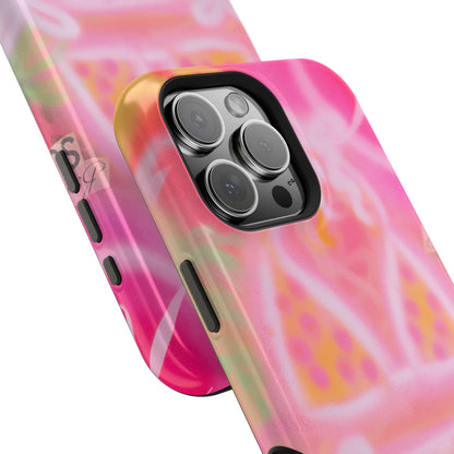 MagSafe "yellow polka dot bikini" airbrush iPhone case
