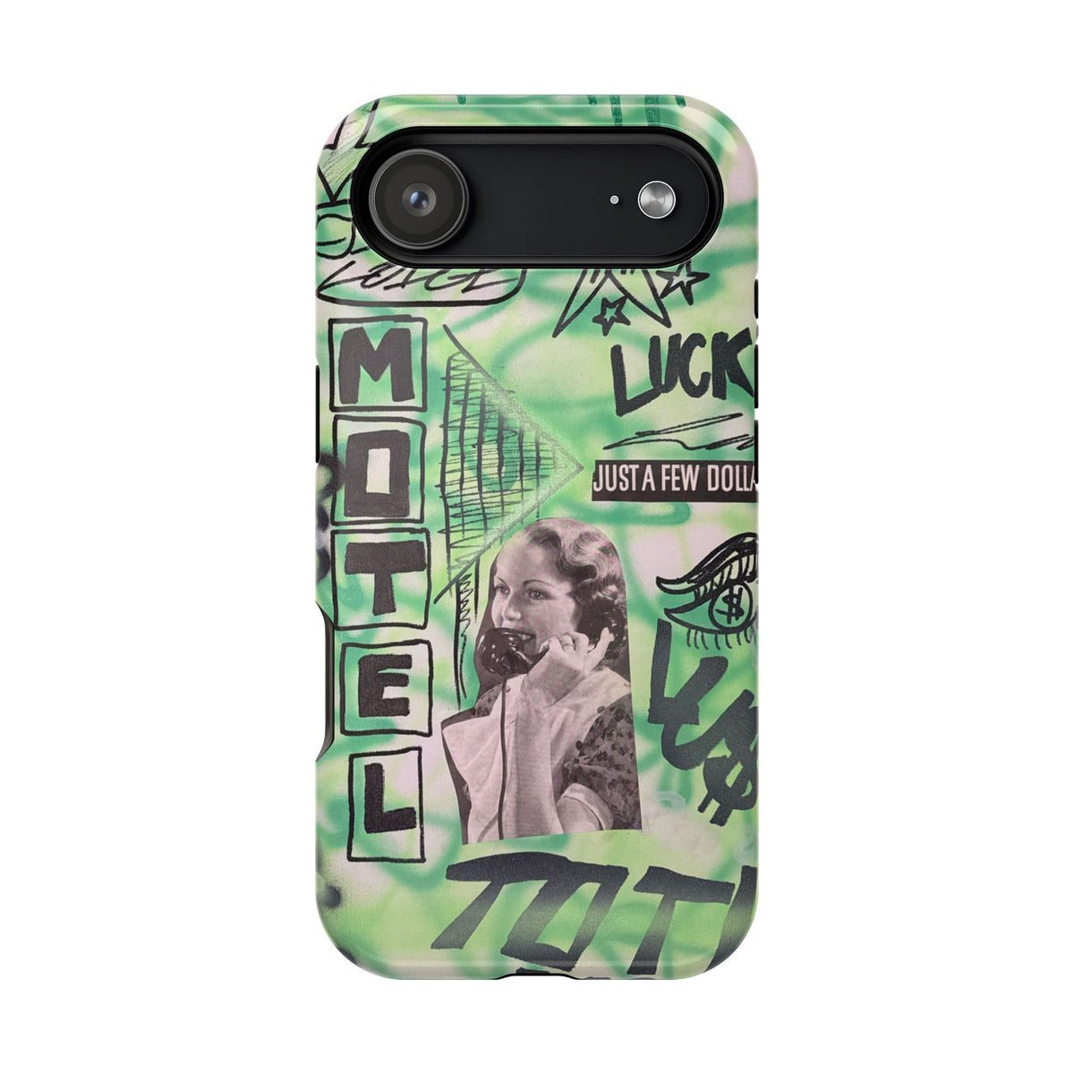 MagSafe "lust over luck" airbrush iPhone case