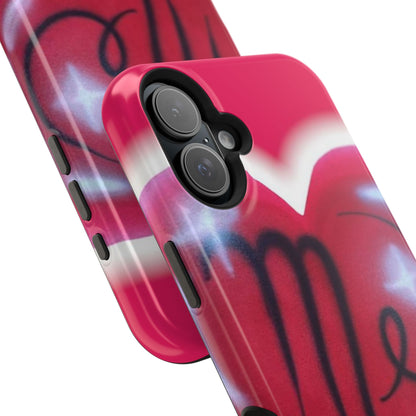 MagSafe "i <3 me" Airbrush iPhone Hülle