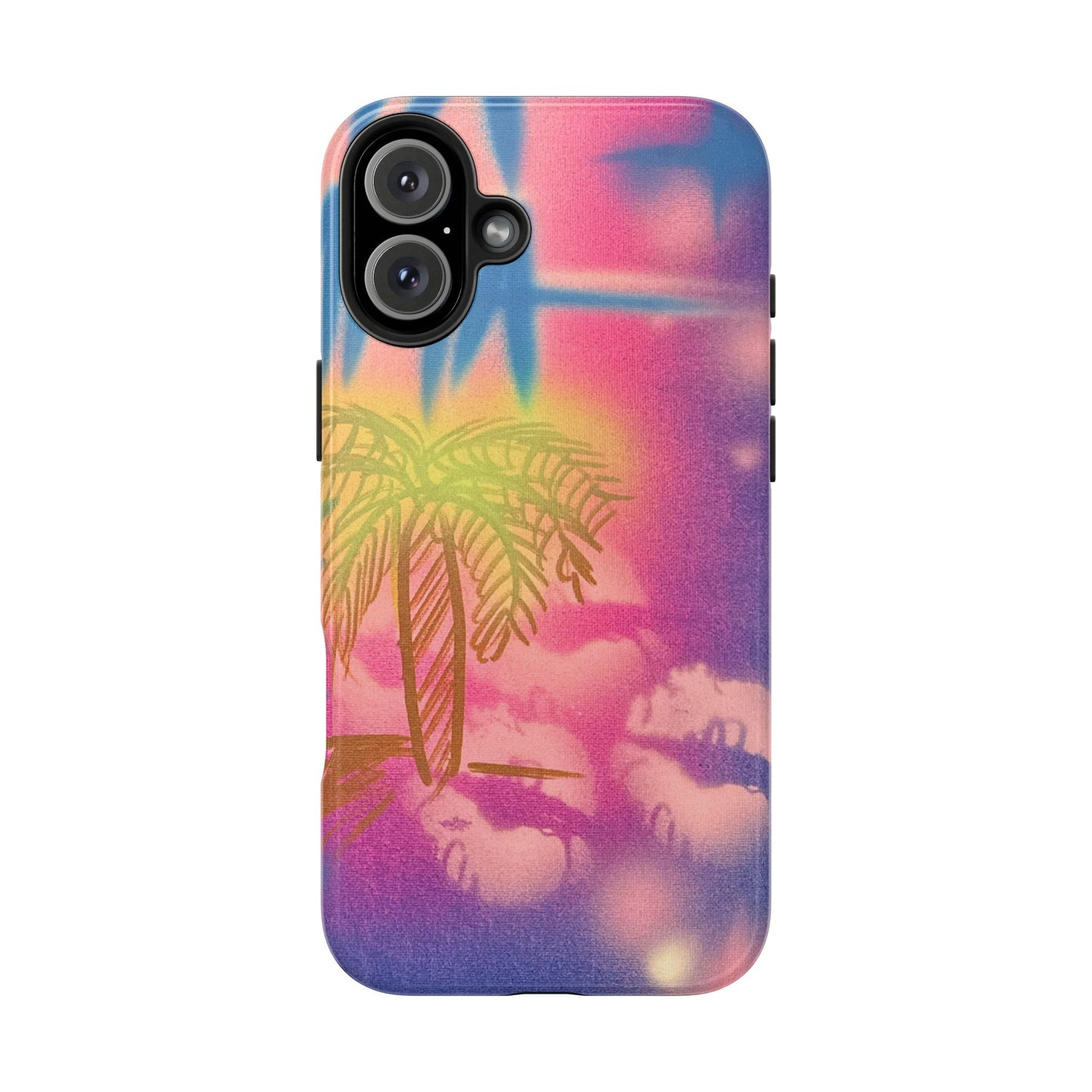 "glowy night" airbrush iPhone case