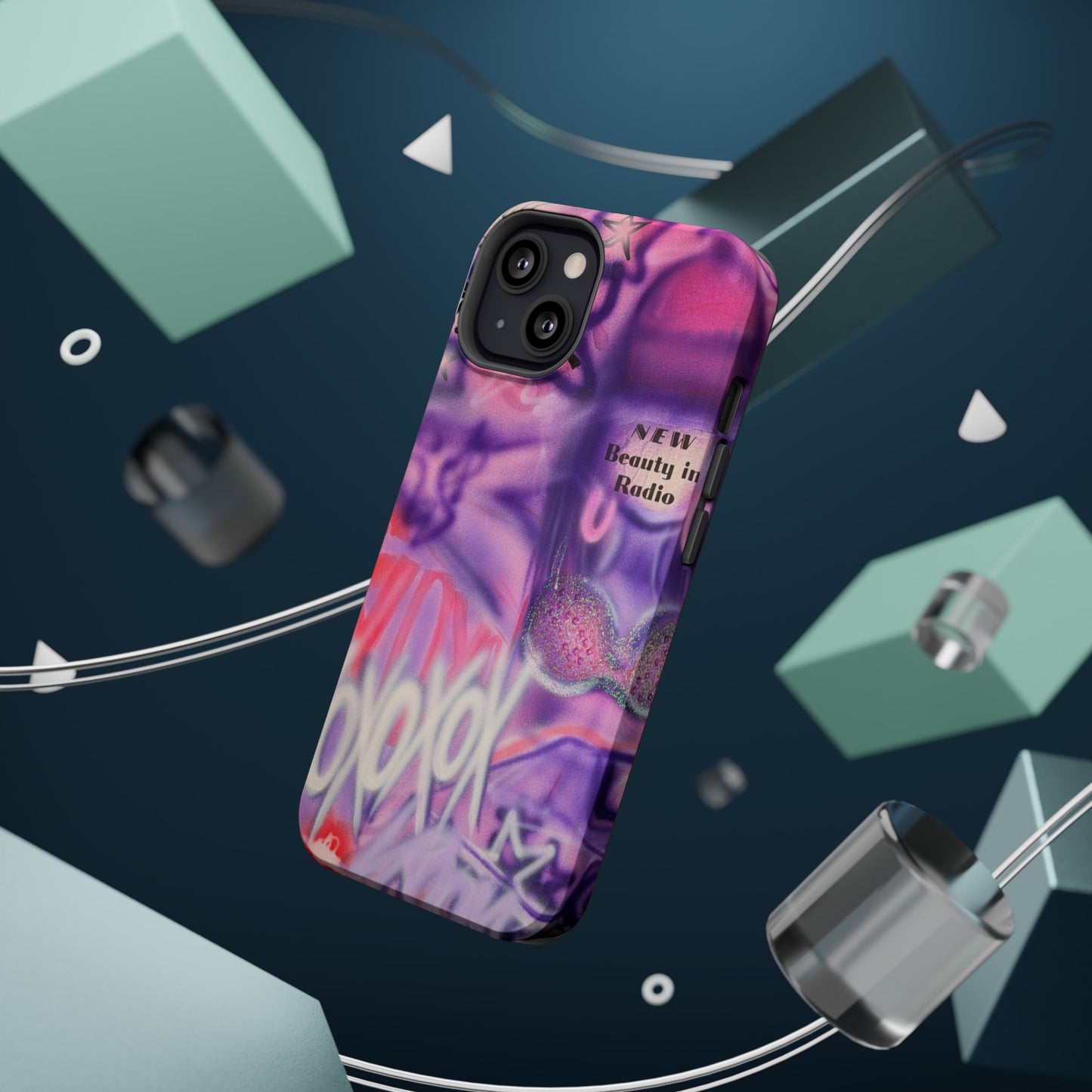 MagSafe "mic check" airbrush iPhone case