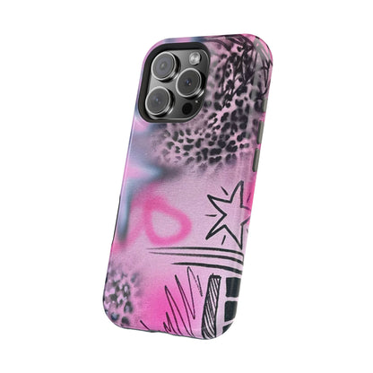 MagSafe "onyx cheetah" Airbrush iPhone Hülle