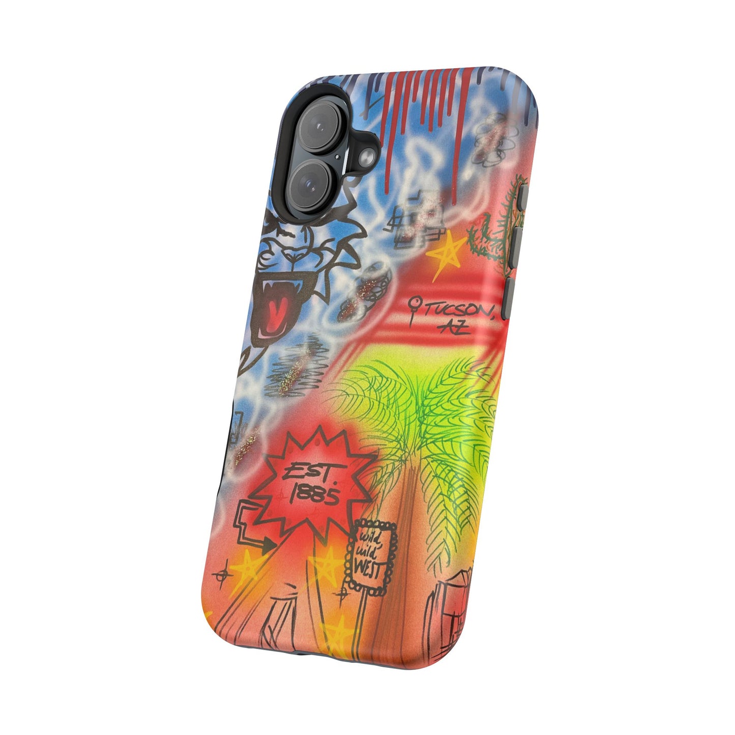 MagSafe Airbrush iPhone-Hülle „Tucson, AZ“