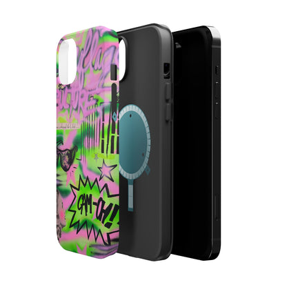 MagSafe "green camo" airbrush iPhone case