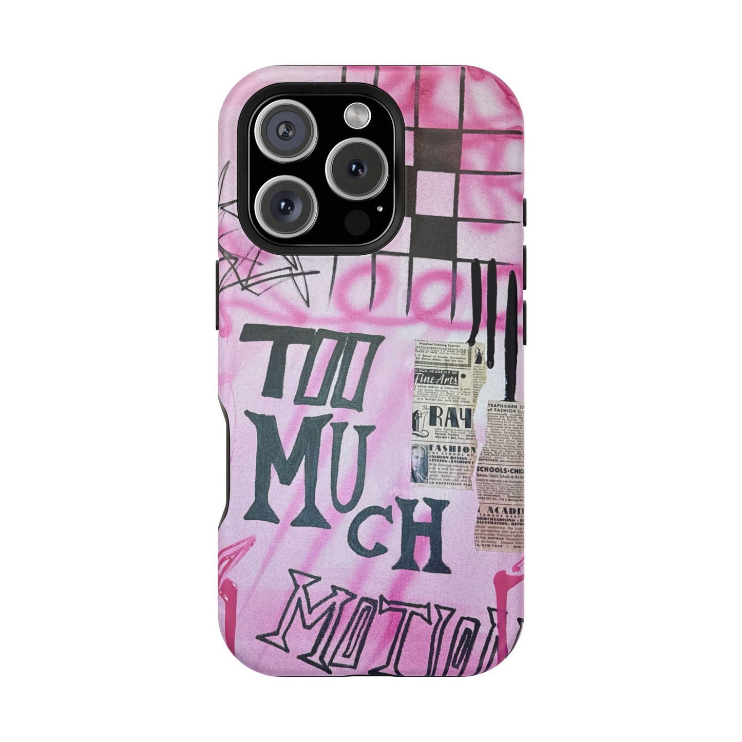 MagSafe "too much motion" airbrush iPhone case
