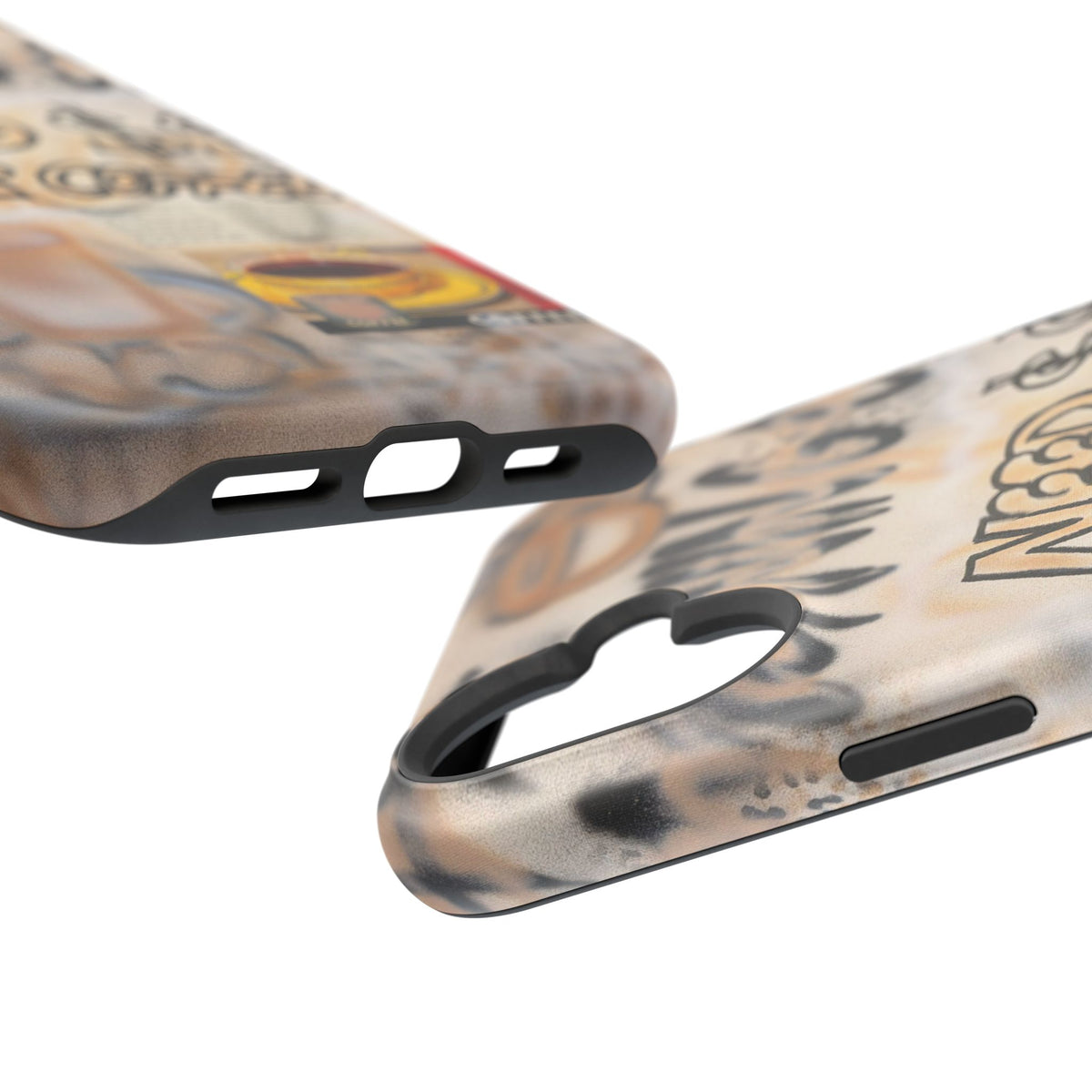 MagSafe "need $$ for coffee" airbrush iPhone case