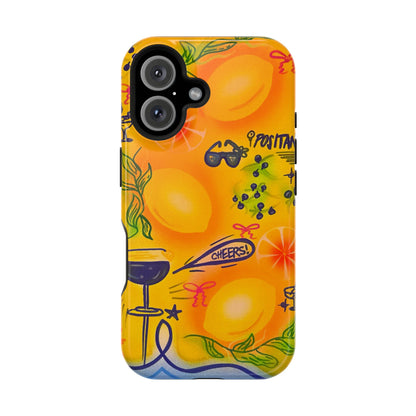 MagSafe Airbrush iPhone Hülle „citrus coastline“