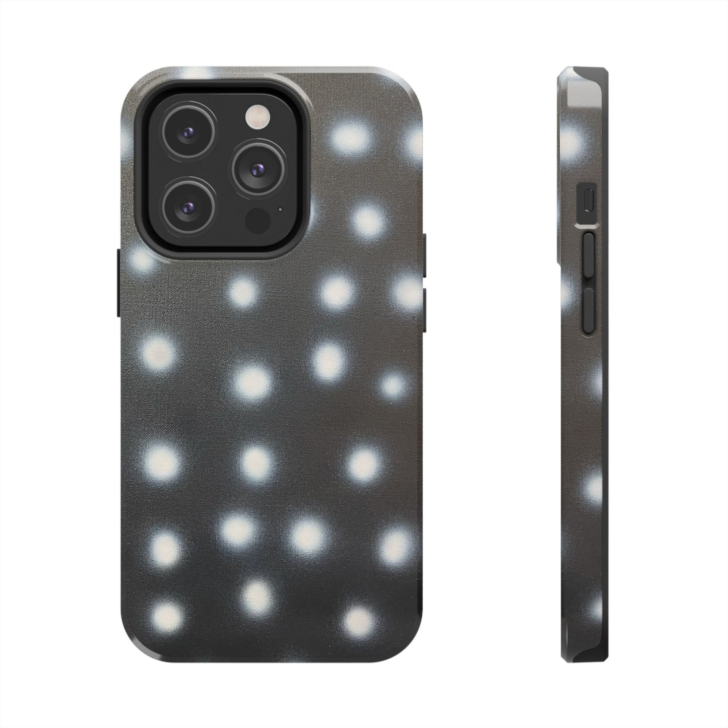 "coconut noir polka dot" airbrush iPhone case