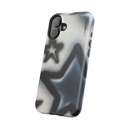 MagSafe "black & white stars" airbrush iPhone case