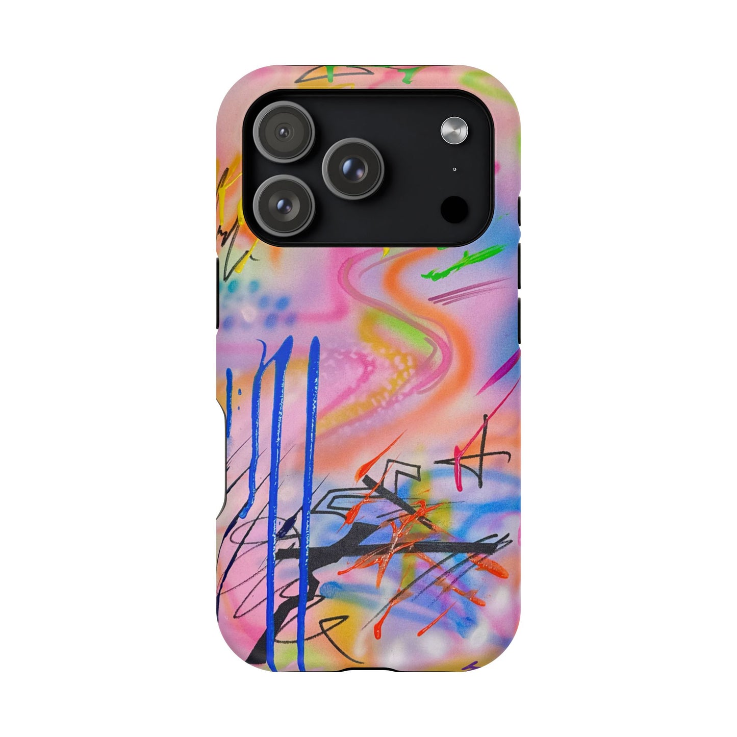 MagSafe "neon haze" airbrush iPhone case