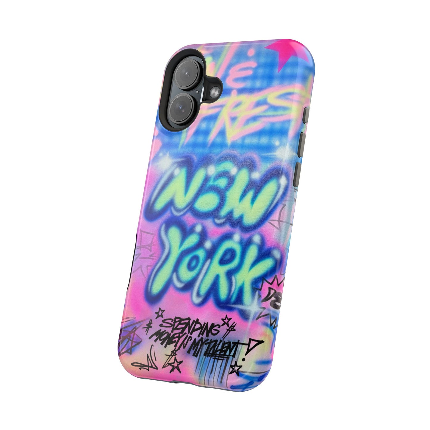 magsafe "spending $$ is my talent" airbrush iPhone case