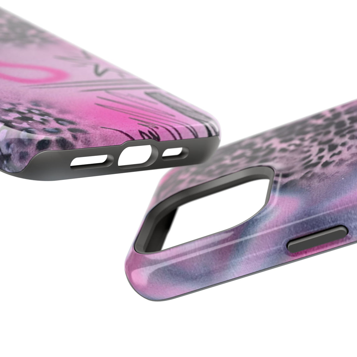 MagSafe "onyx cheetah" Airbrush iPhone Hülle
