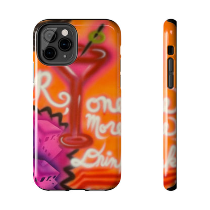 "one more drink!" airbrush iPhone case