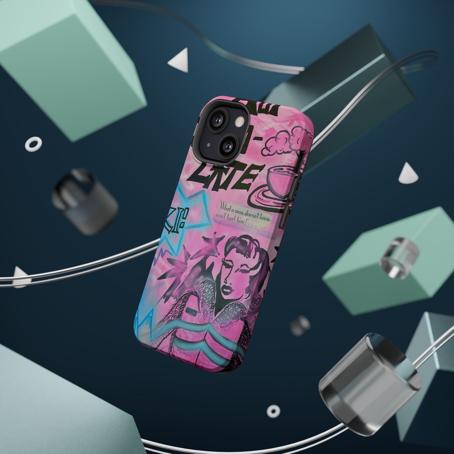 MagSafe "avant le ski" airbrush iPhone case