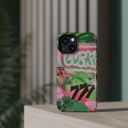 MagSafe "so lucky" airbrush iPhone case