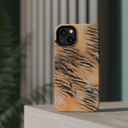 MagSafe "neutral tiger" airbrush iPhone case