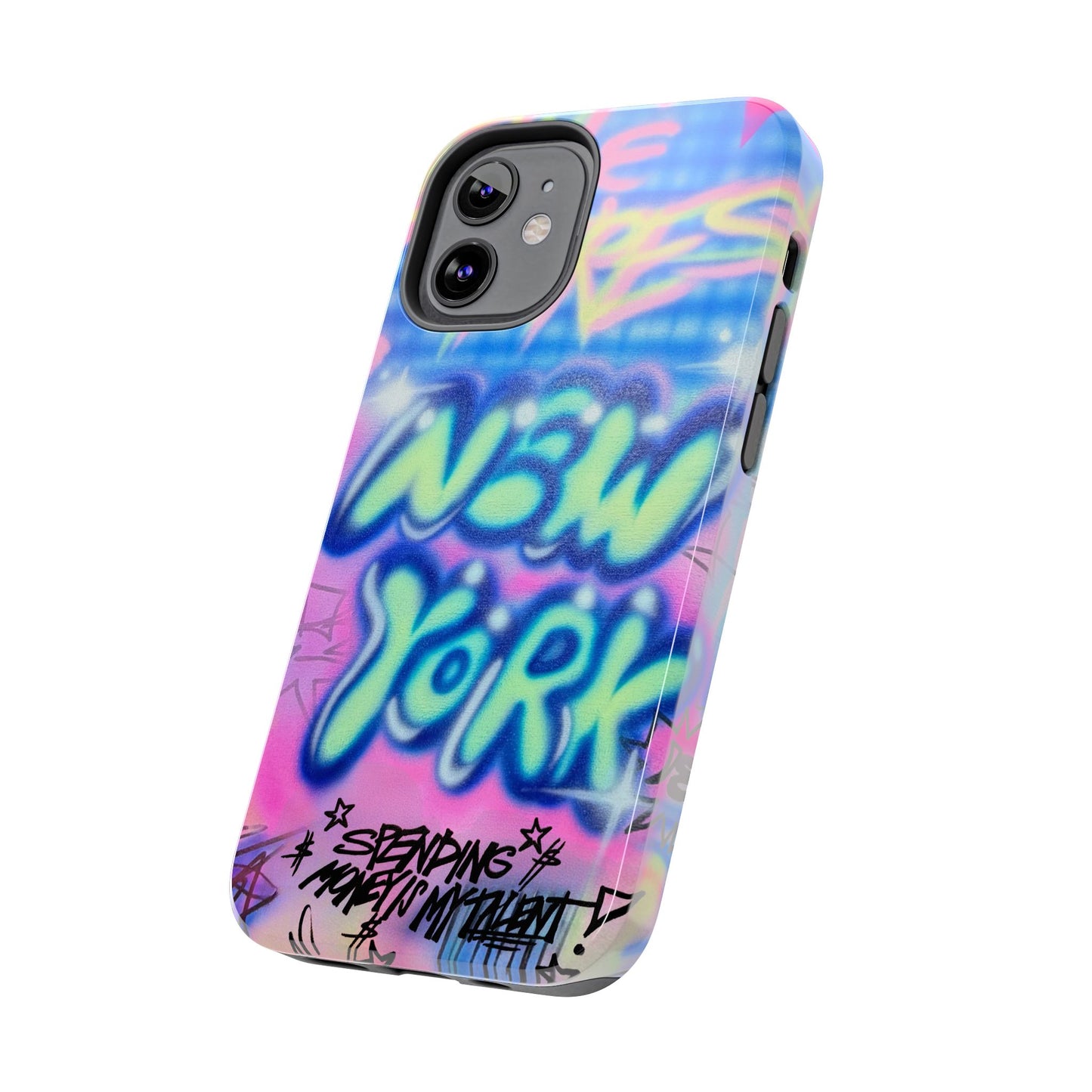"spending money is my talent" airbrush iPhone case