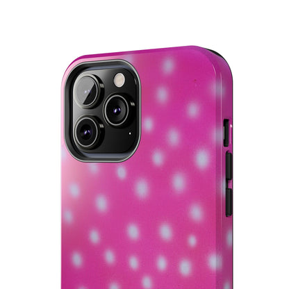 "bubblegum polka dot" airbrush iPhone case