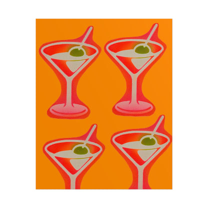 "shaken, not stirred" airbrush rolled print