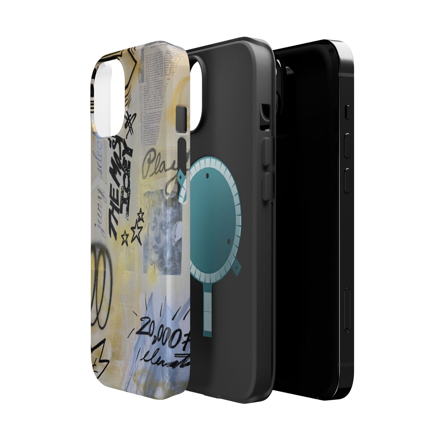 MagSafe "golden glacier" airbrush iPhone case