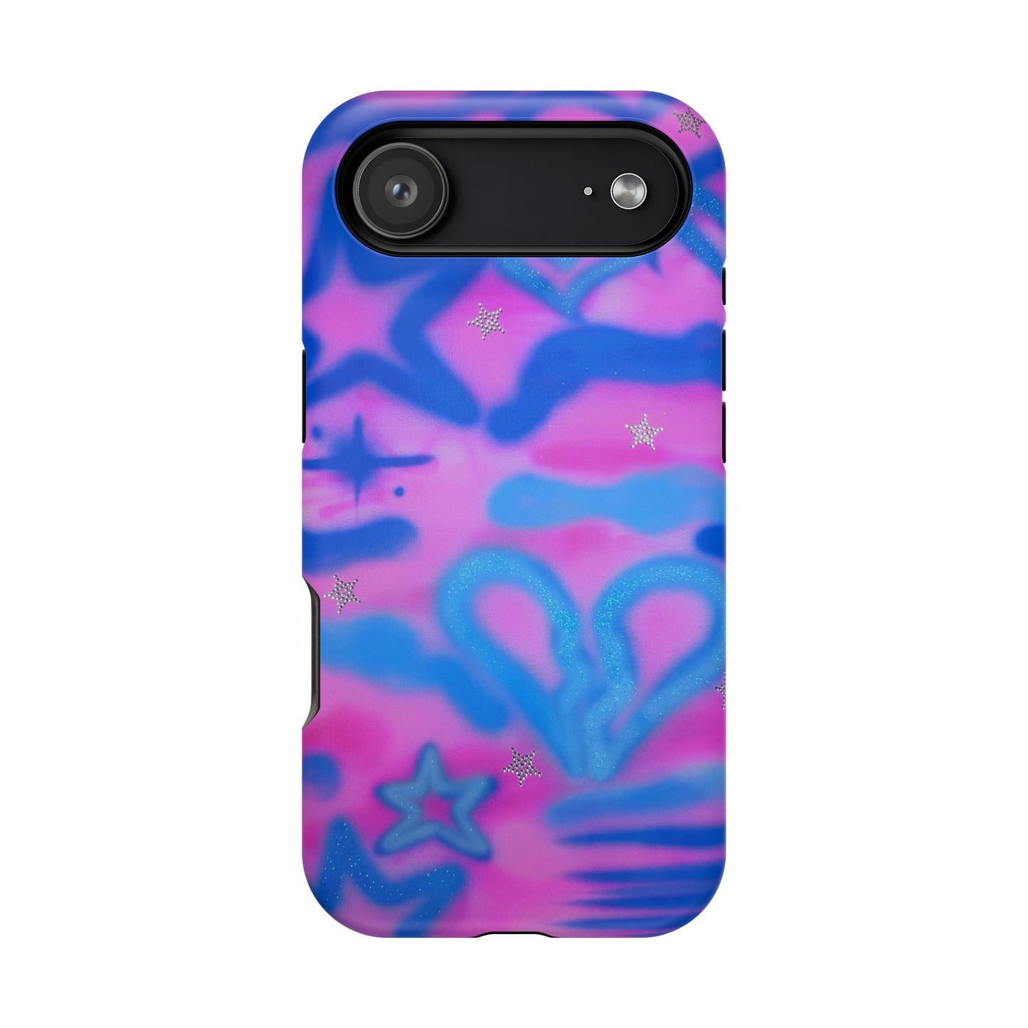 MagSafe "blue camo" airbrush iPhone case