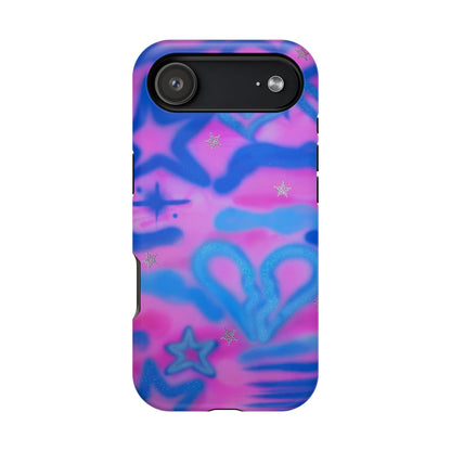 MagSafe "blue camo" airbrush iPhone case