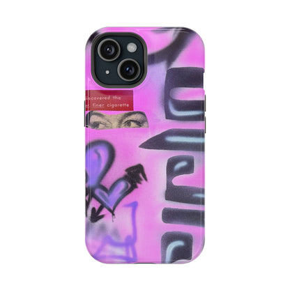 MagSafe "purple princess" airbrush iPhone case