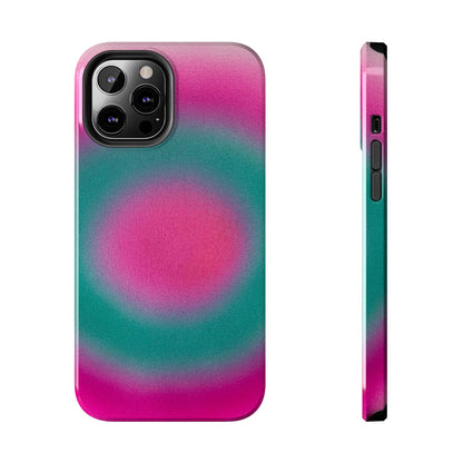 "watermelon swirl" aura airbrush iPhone case