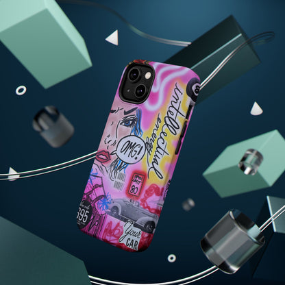 MagSafe "intellektuelle Energie" Airbrush iPhone Hülle