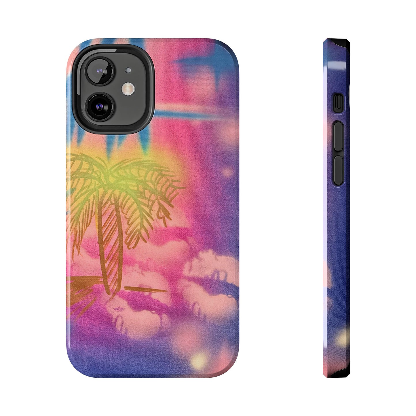 "glowy night" airbrush iPhone case