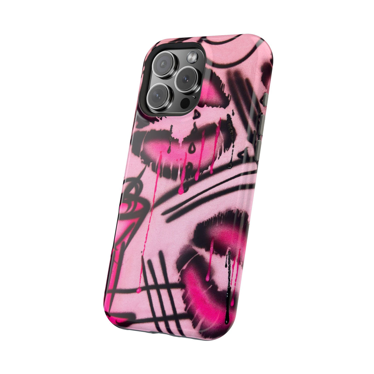 MagSafe "glossy pout" airbrush iPhone case