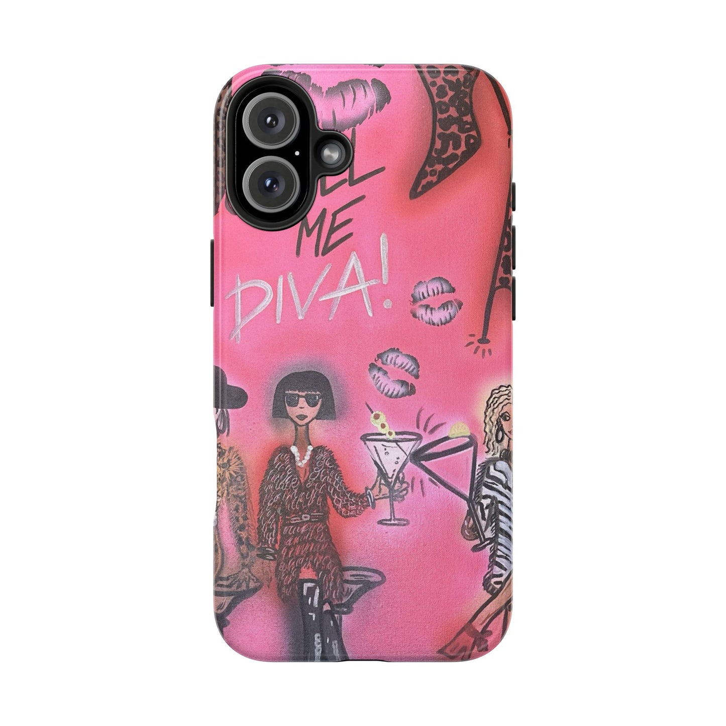 "party diva" airbrush iPhone case