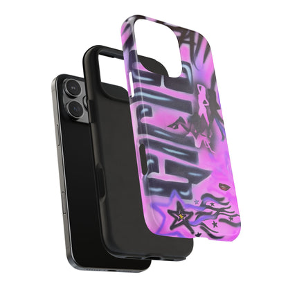 "neon nights" airbrush iPhone case