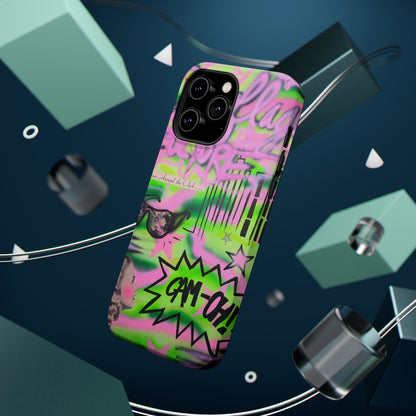 MagSafe "green camo" airbrush iPhone case