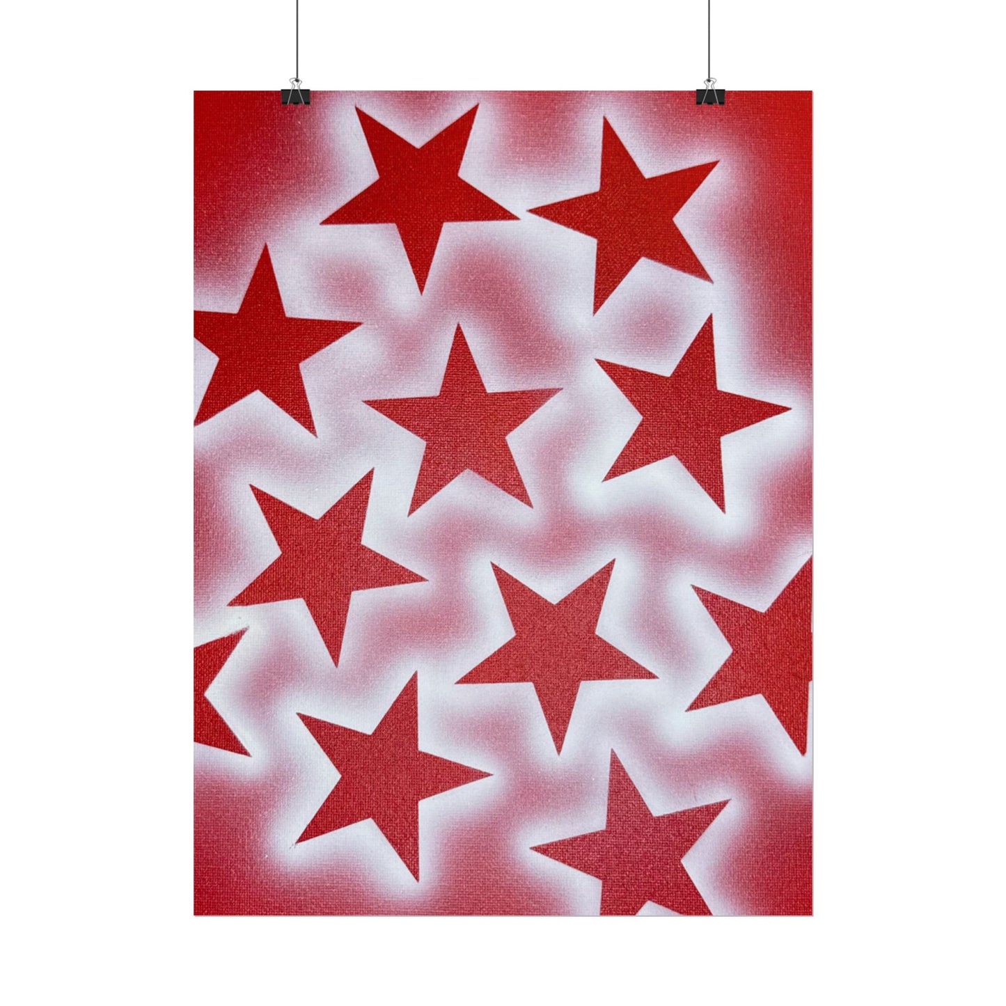 "spicy stardust" airbrush rolled print