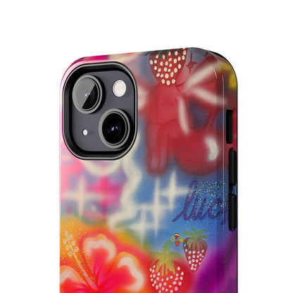 "luck and luv" airbrush iPhone case