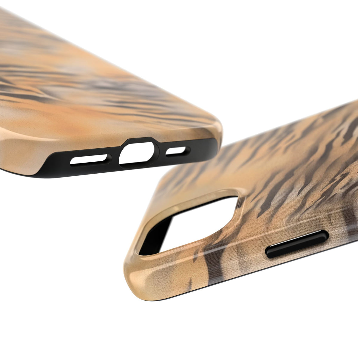 neutral tiger airbrush iPhone case