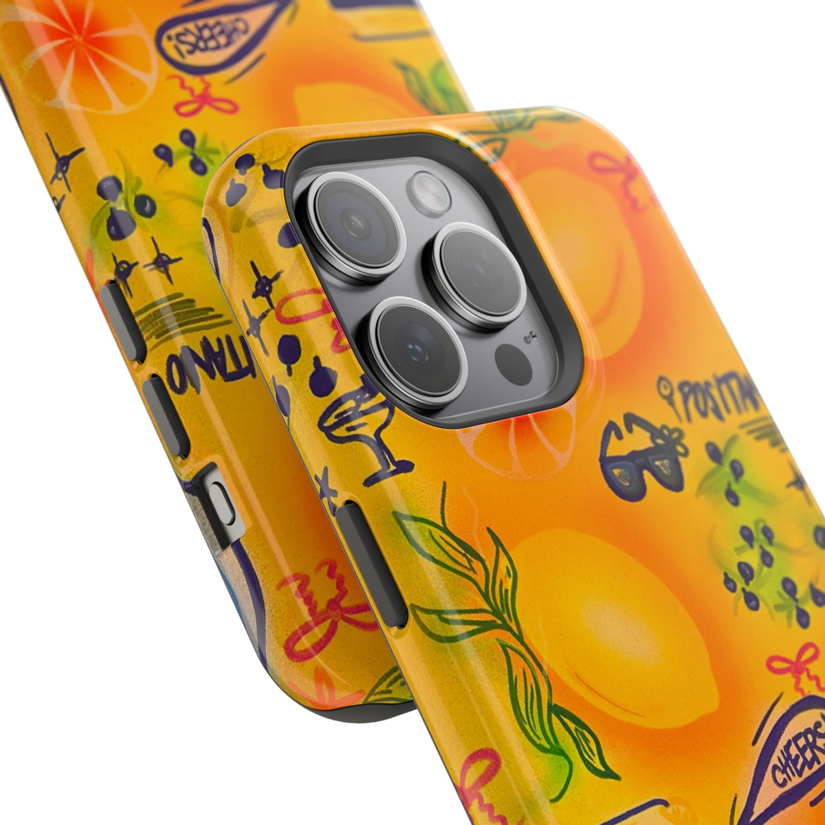 MagSafe Airbrush iPhone Hülle „citrus coastline“
