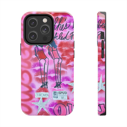 "tickled pink" airbrush iPhone case