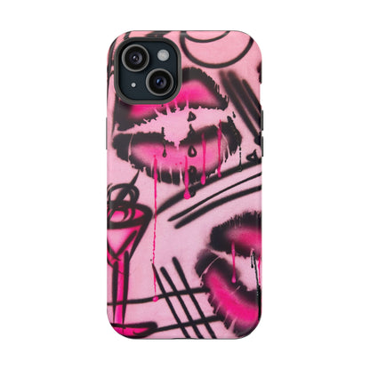 MagSafe "glossy pout" airbrush iPhone case