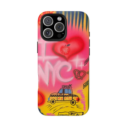 "in the city" airbrush iPhone case