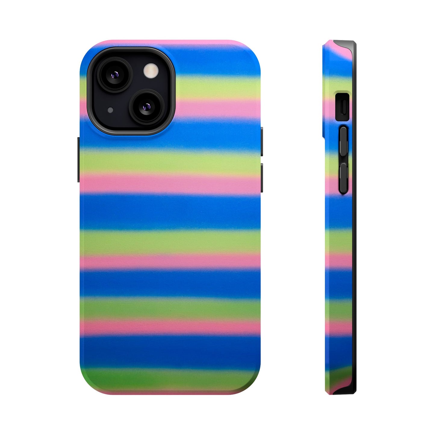 MagSafe "sherbet stripes" airbrush iPhone case