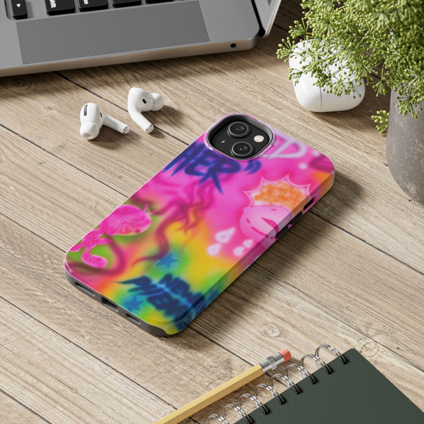"wanted" airbrush iPhone case