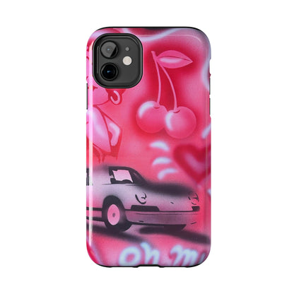 "on her way" airbrush iPhone case