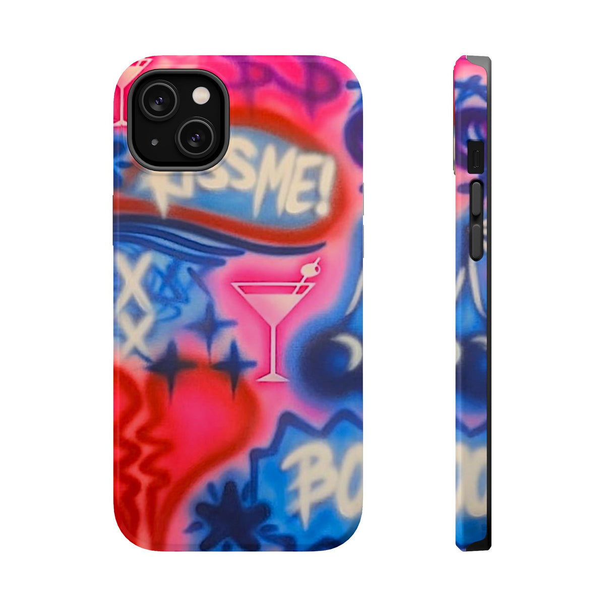 MagSafe "kiss me pt. 2" Airbrush iPhone Hülle