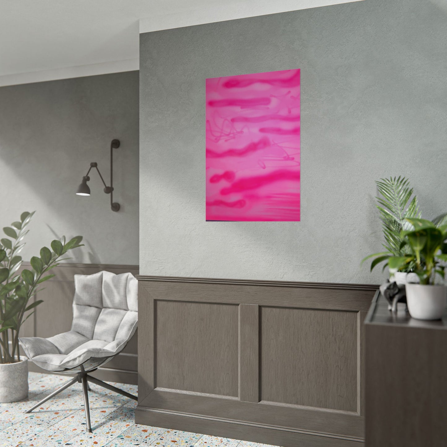 "pink camo" airbrush rolled print