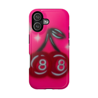 MagSafe "cherry 8ball" airbrush iPhone case