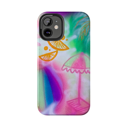 "on the beach" airbrush iPhone case
