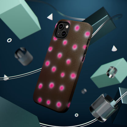 MagSafe "cherry mocha polka dot" airbrush iPhone case